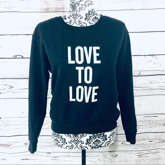 Aritzia Talula Love To Love You Baby Sweatshirt XS - Picture 2 of 8